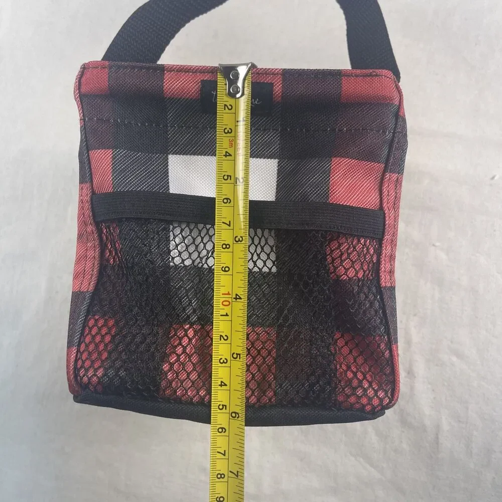 Thirty One Small Square Gift Bag Red & Black
